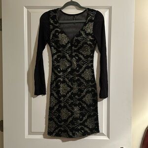 Black and Silver NYE Dress